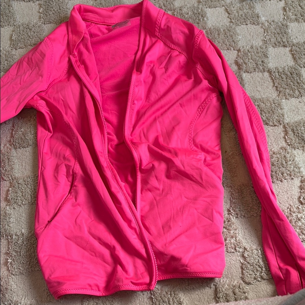 Vibrant Pink Zip-Up Jacket